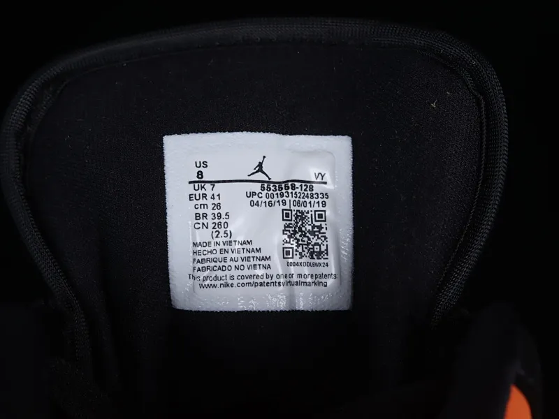 All categories Air Jordan Jordan series basketball shoes Air Jordan 1 Low G version pure original Air Jordan 1 Low AJ1 Joe 1 black and orange smashed backboard low-top cultural and leisure sports sneakers 553558-128